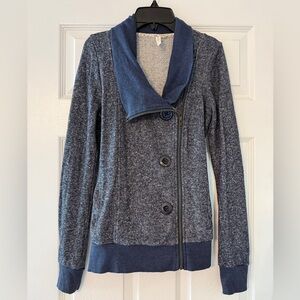 Mind Code Blue Sweater Jacket